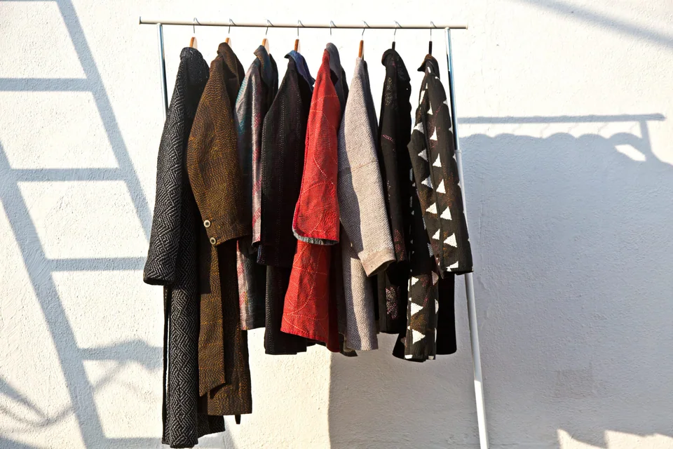 Sensclo clothing covered in hand embroidery.