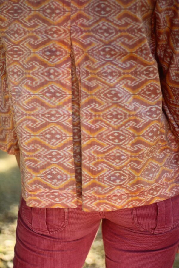 Citrus Ikat Cape Jacket