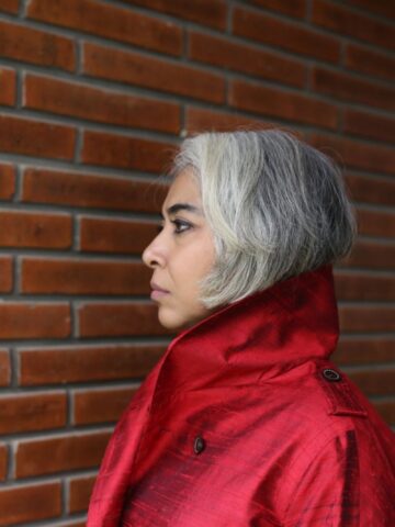 Sangria Silk Cape Jacket