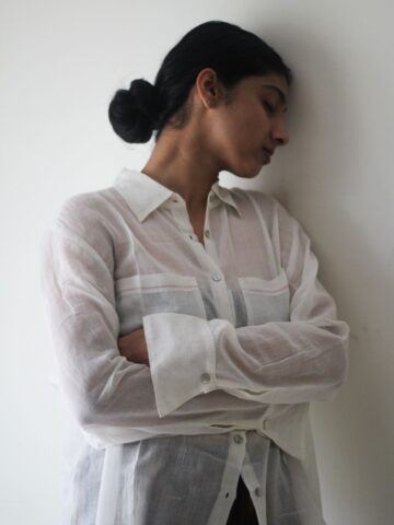 Sheer Muslin Cotton Shirt