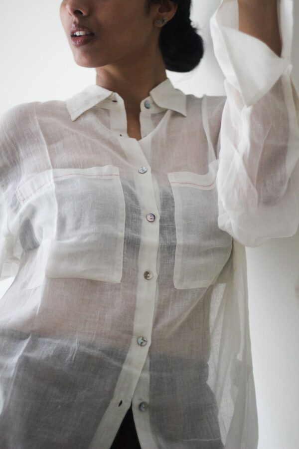 Sheer Muslin Cotton Shirt