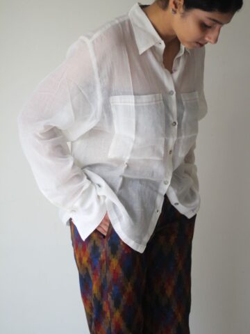 Sheer Muslin Cotton Shirt