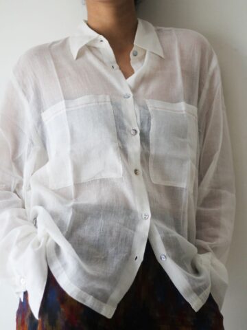 Sheer Muslin Cotton Shirt