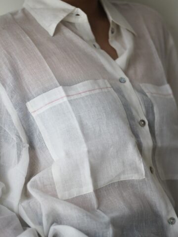 Sheer Muslin Cotton Shirt