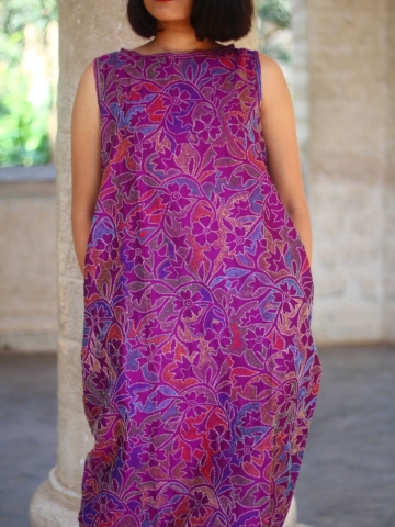 Magenta Magic Kantha Dress