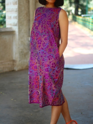 Magenta Magic Kantha Dress