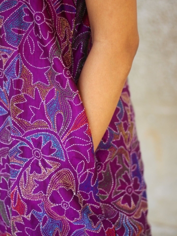 Magenta Magic Kantha Dress