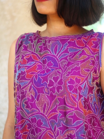 Magenta Magic Kantha Dress