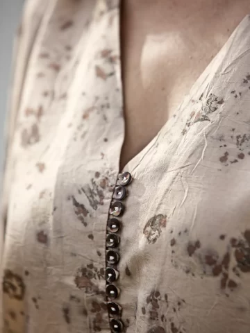 Ecoprint Blouse - Rose Steam