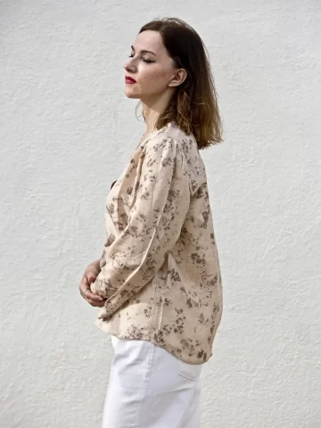 Ecoprint Blouse - Rose Steam
