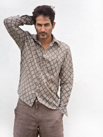 Raindrop Linen Shirt