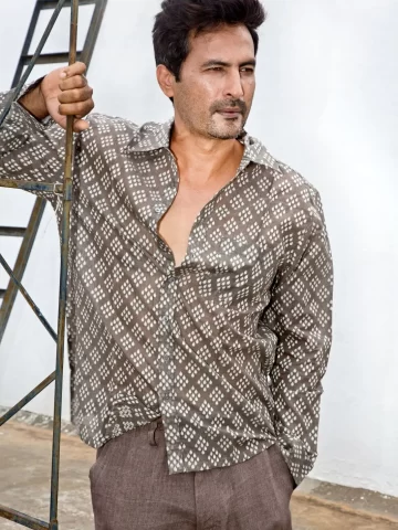 Raindrop Linen Shirt