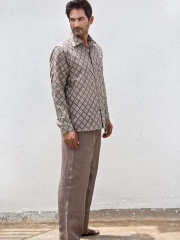 Raindrop Linen Shirt